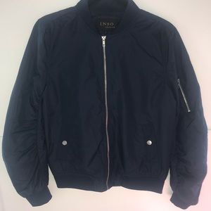 Navy Blue Bomber Jacket